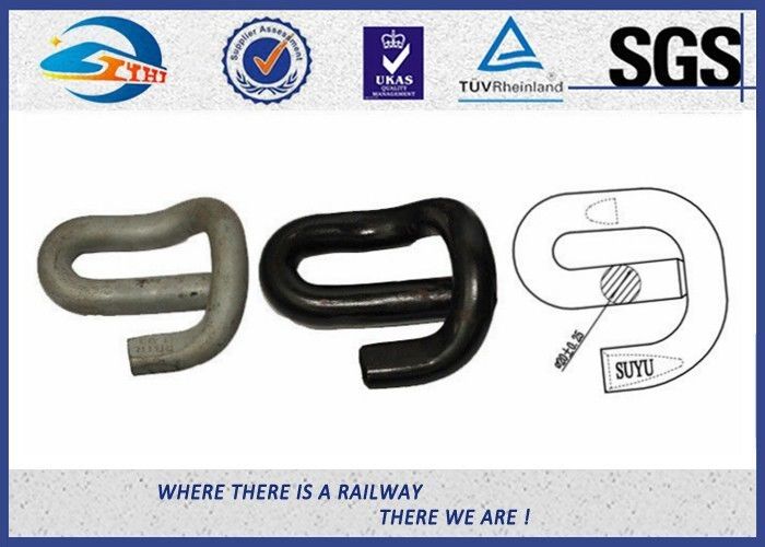 Oxide Black Elastic Rail Clips 60Si2MnA E Clamps For Railway System