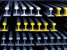 DIN536 carril de acero estándar A55/A65/A75/A100/A120 para el material ferroviario